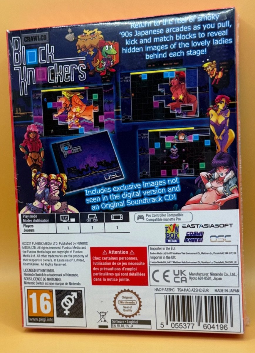 Crawlco Block Knockers (Nintendo Switch, 2020) BRAND NEW/FACTORY SEALED