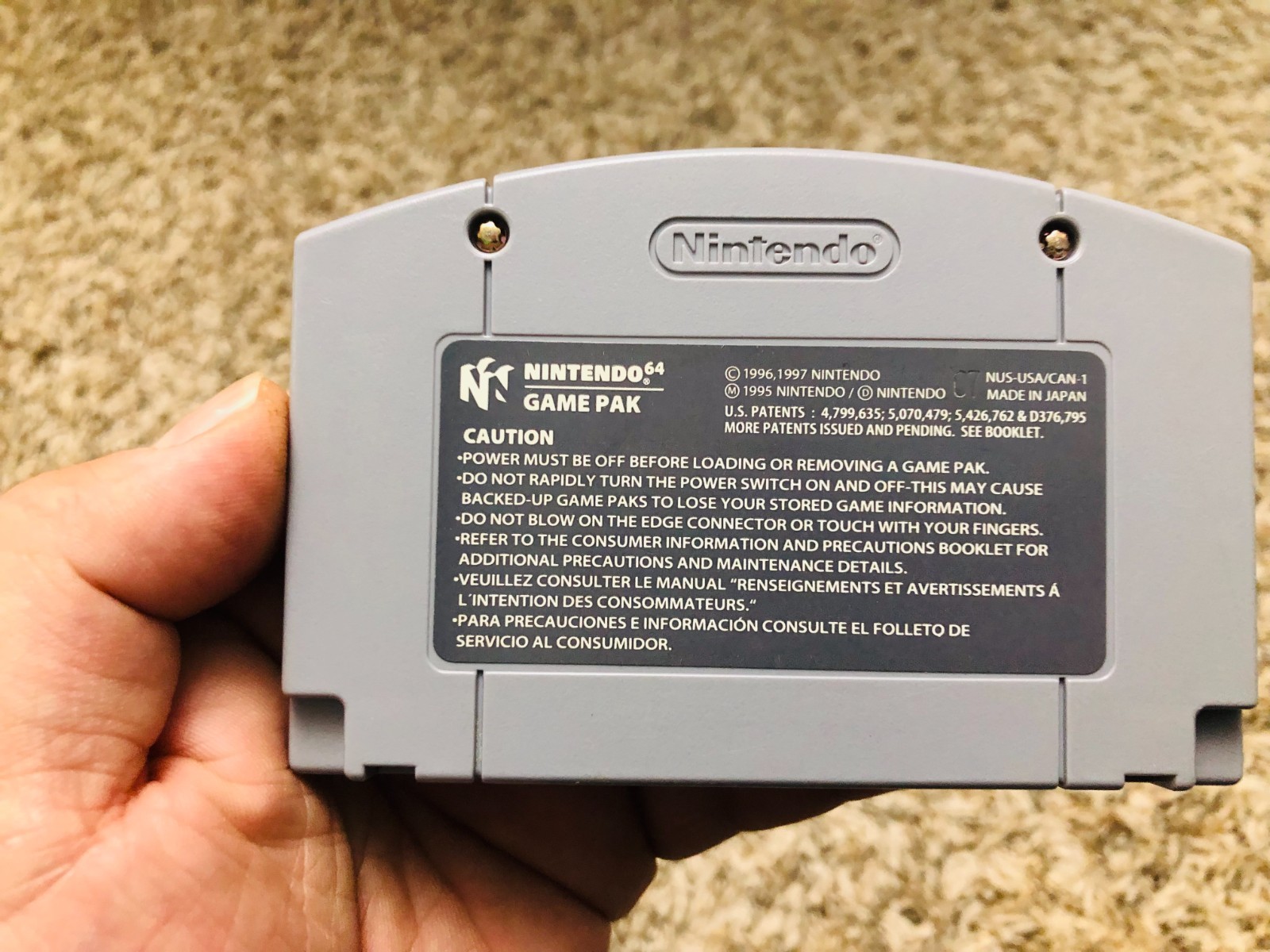 Super Mario 64 (Nintendo 64, 1996) Game Cartridge only Tested Authentic