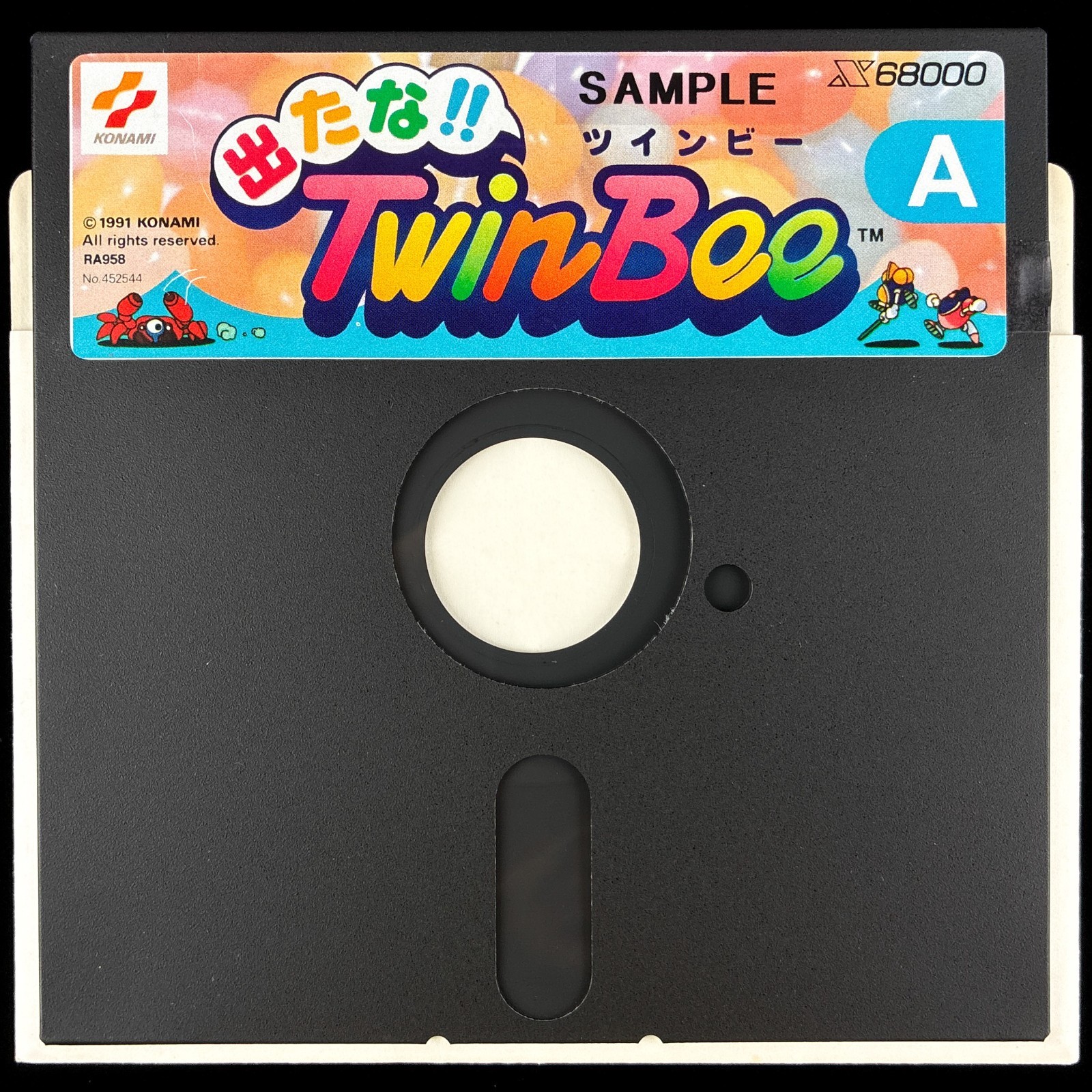 1991 Konami STORE SAMPLE Demo Disk TwinBee Shoot ‘Em Up X68000 Game TESTED