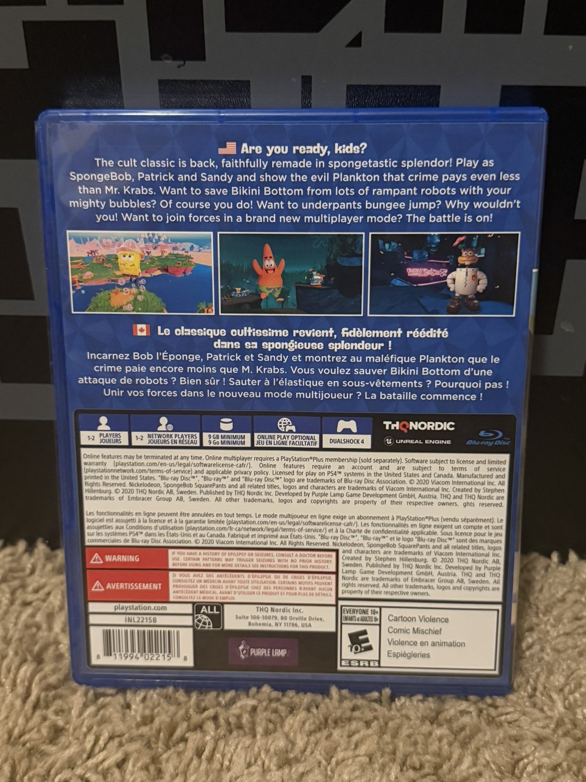 Spongebob Squarepants: Battle for Bikini Bottom Rehydrated Sony PlayStation 4