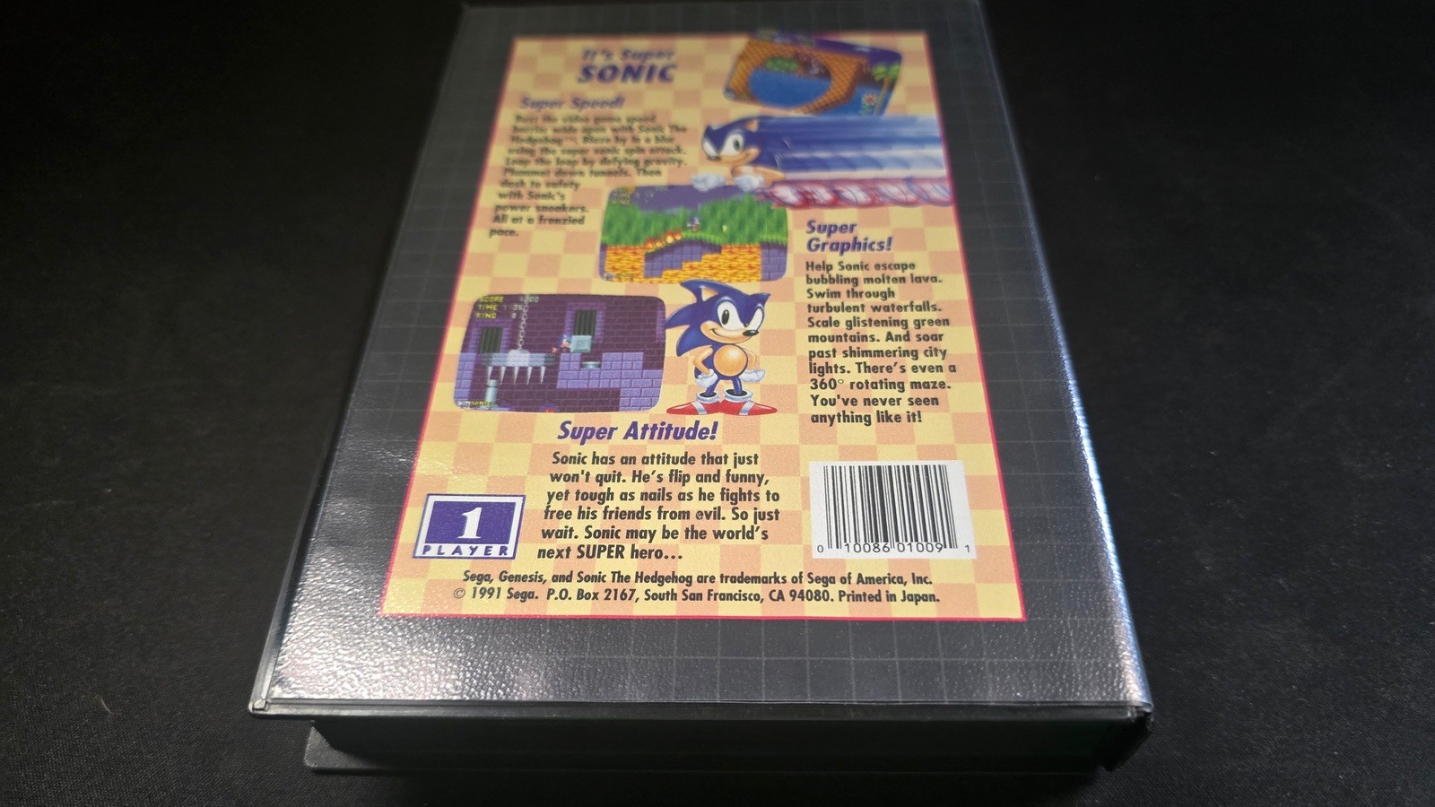 Sonic the Hedgehog 1 Retail Sega Genesis NRMT condition COMPLETE n box authentic