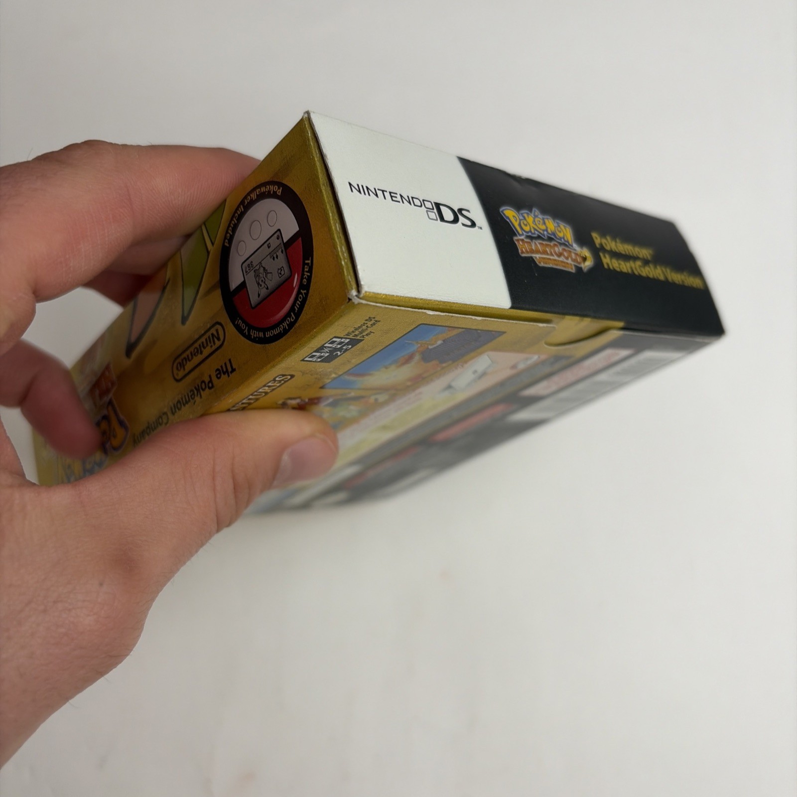 NICE Pokemon Heartgold Version DS Complete Big Box Pokewalker Authentic Tested!