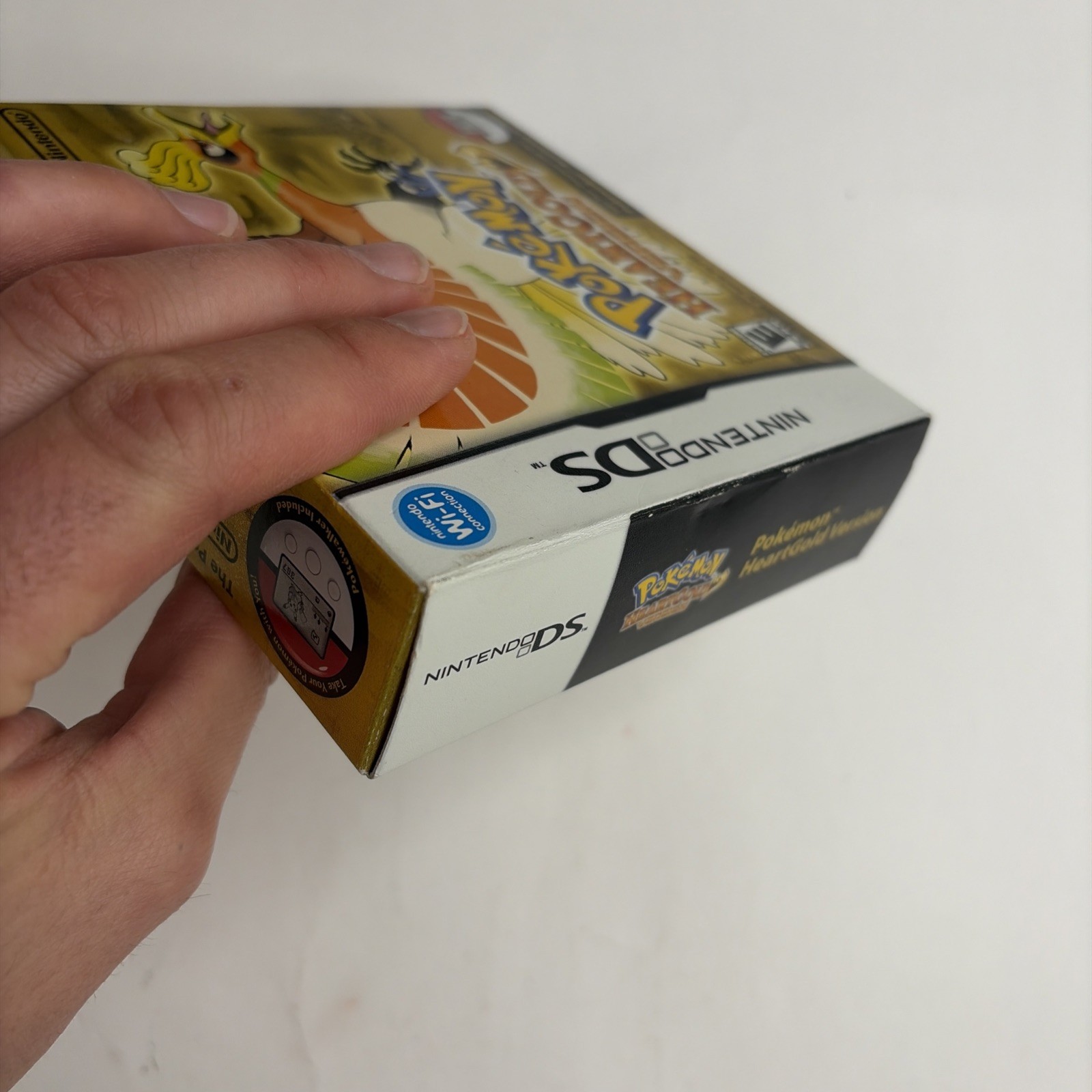 NICE Pokemon Heartgold Version DS Complete Big Box Pokewalker Authentic Tested!