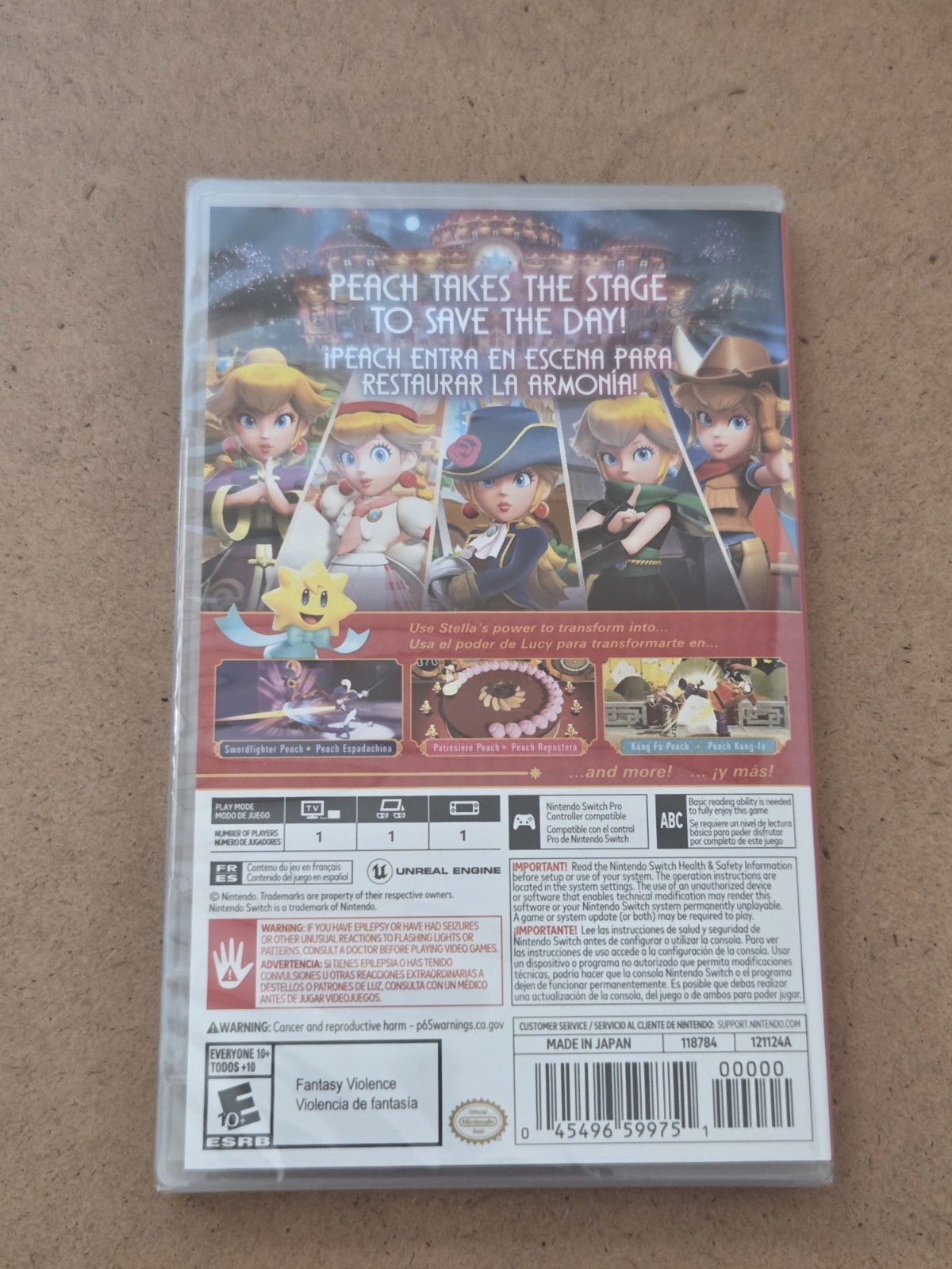 New Sealed Nintendo Switch Princess Peach Showdown w/ pre-order bonus Scrunchies