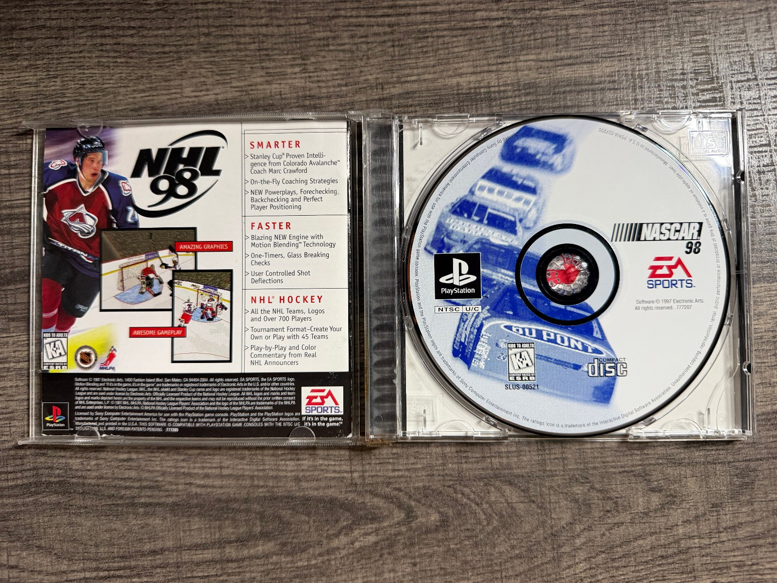 NASCAR 98 – Sony Playstation 1 PS1 – EA Sports – Acceptable Condition