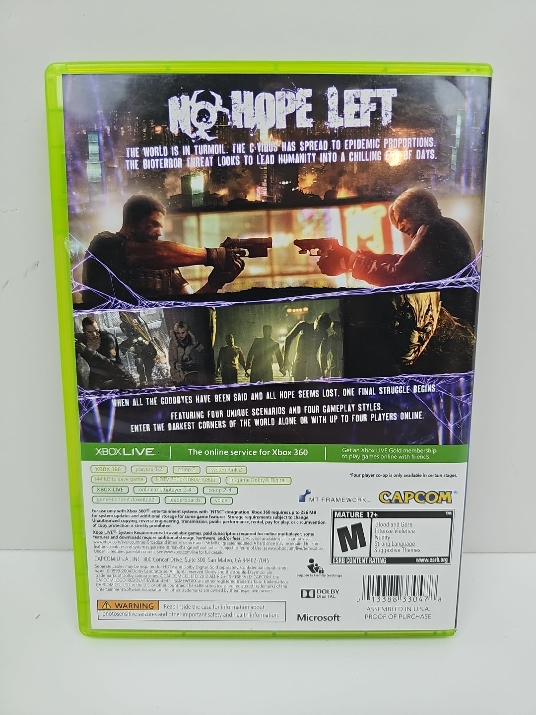 Resident Evil 6 (Microsoft Xbox 360, 2012) Complete CIB