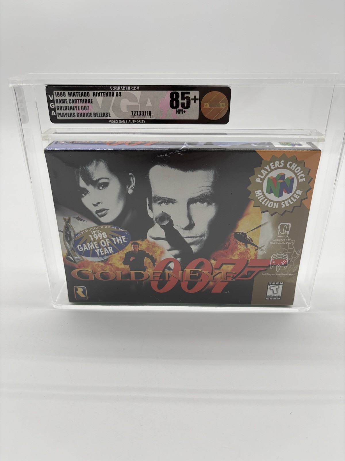 GoldenEye 007 Nintendo 64 N64 New/Sealed VGA Graded Gold Level 85+ NM