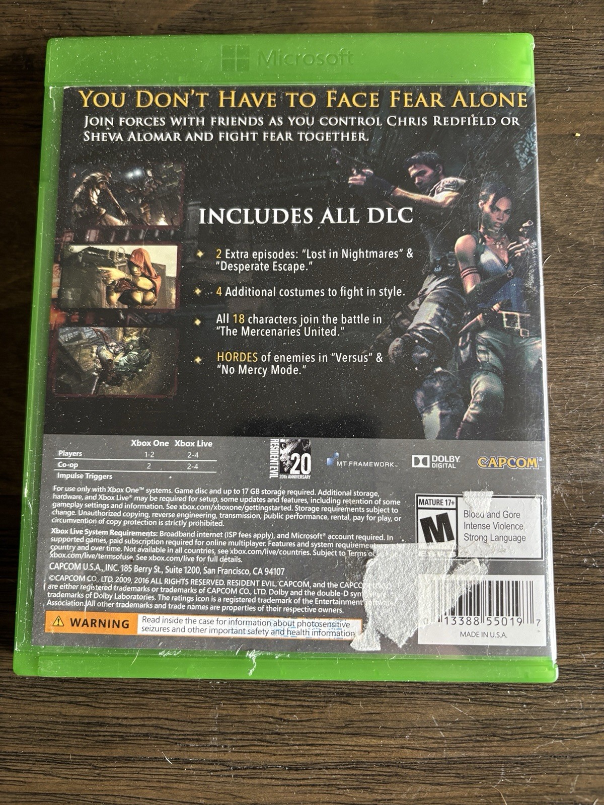 Resident Evil 5- Microsoft Xbox One