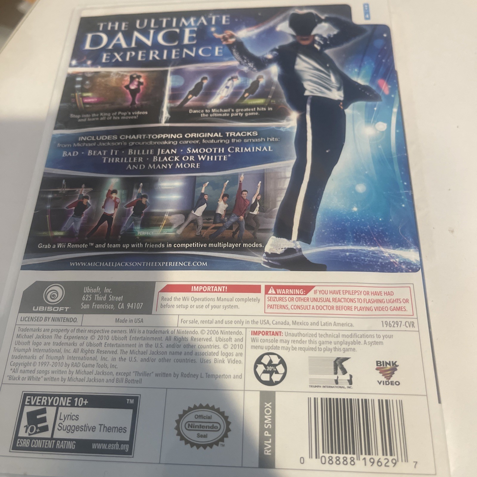 Michael Jackson The Experience LIMITED EDITION Includes BONUS TRACK – VERY GOOD
