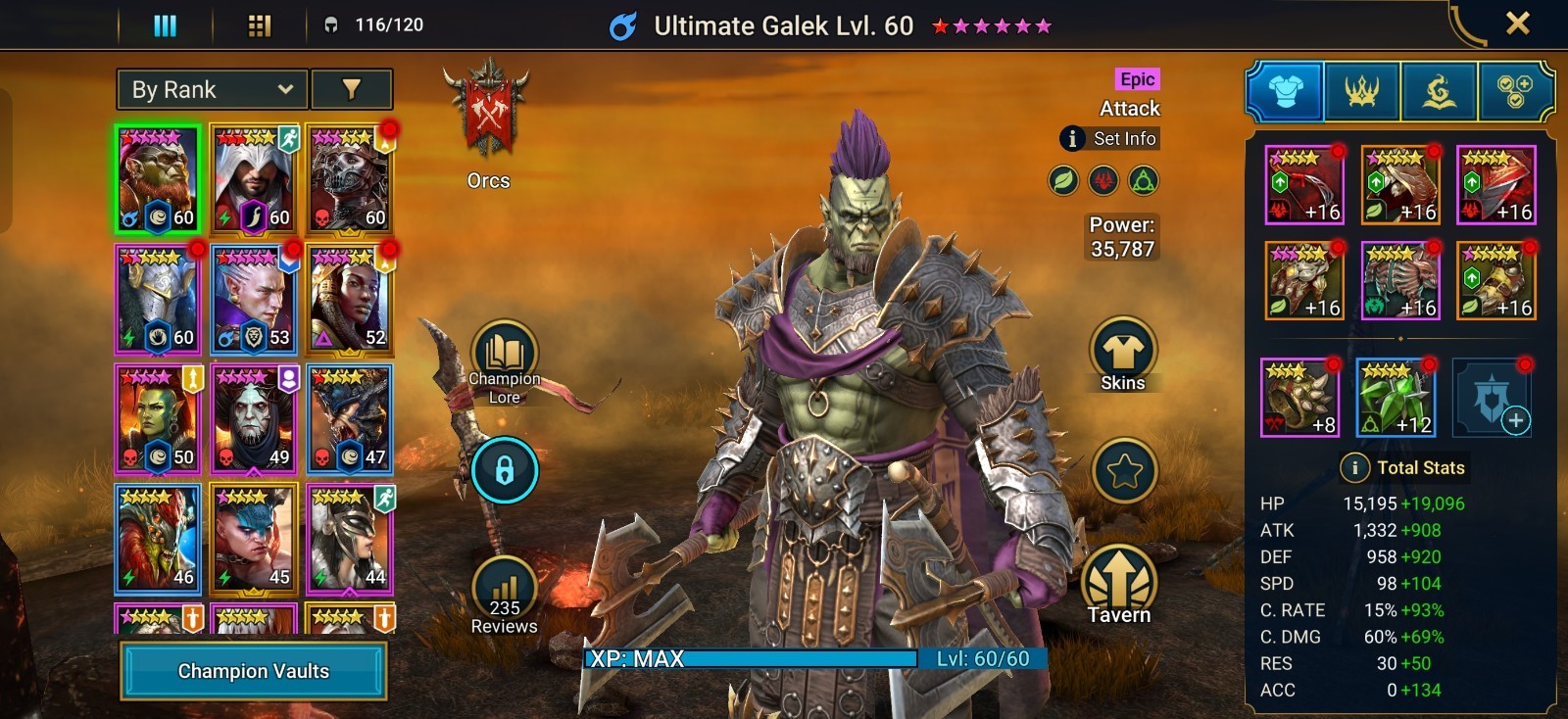 Raid: Shadow Legends Account Android PC Legendary Champions Multiplayer