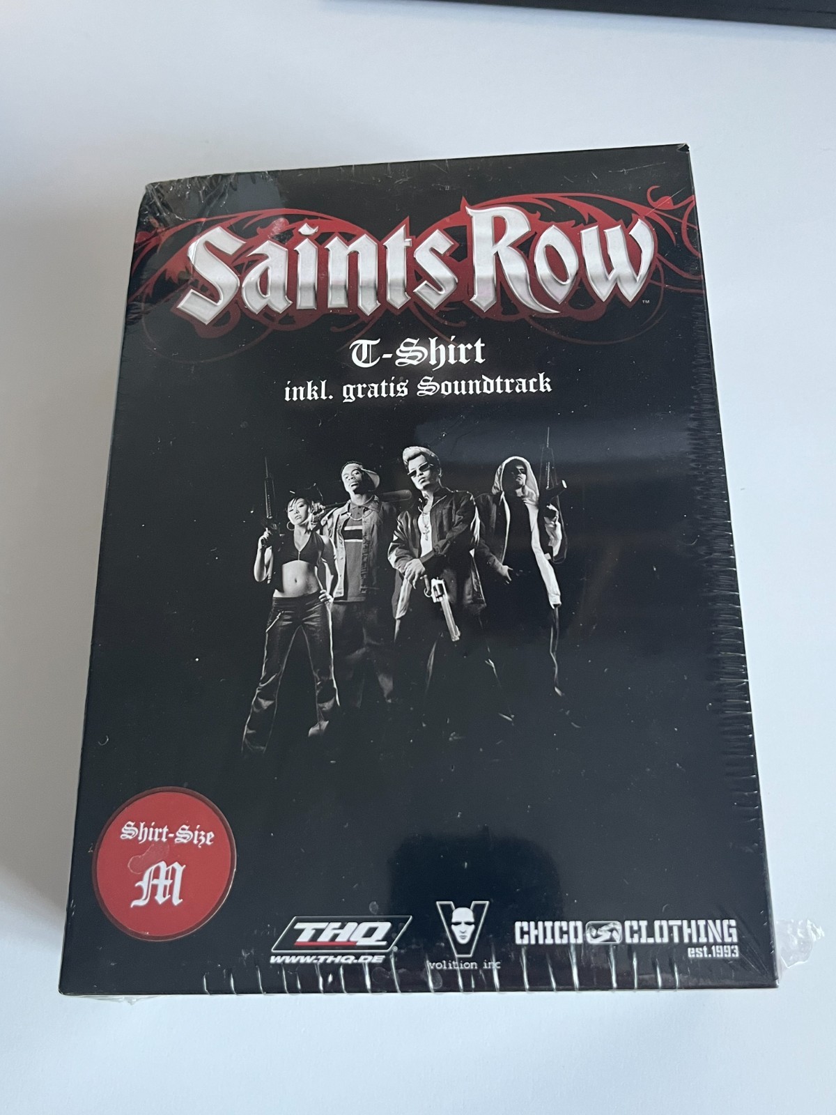 SEALED Saints Row 1 2006 Box Set Soundtrack And Shirt M Germany Exclusive RARE