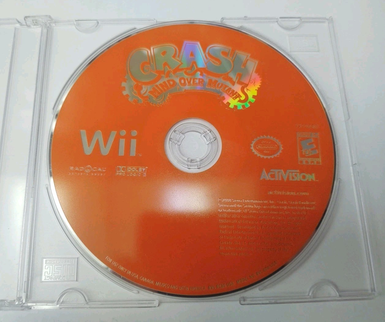 Crash: Mind Over Mutant – Nintendo Wii Game Disc Only