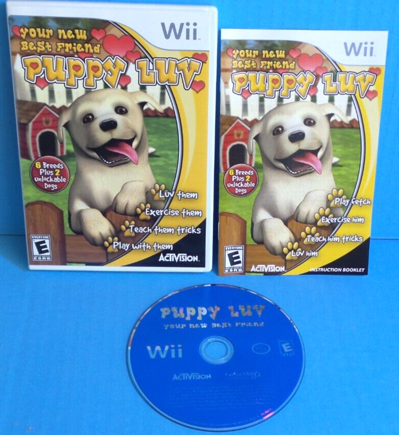 PUPPY LUV Nintendo Wii COMPLETE WITH MANUAL