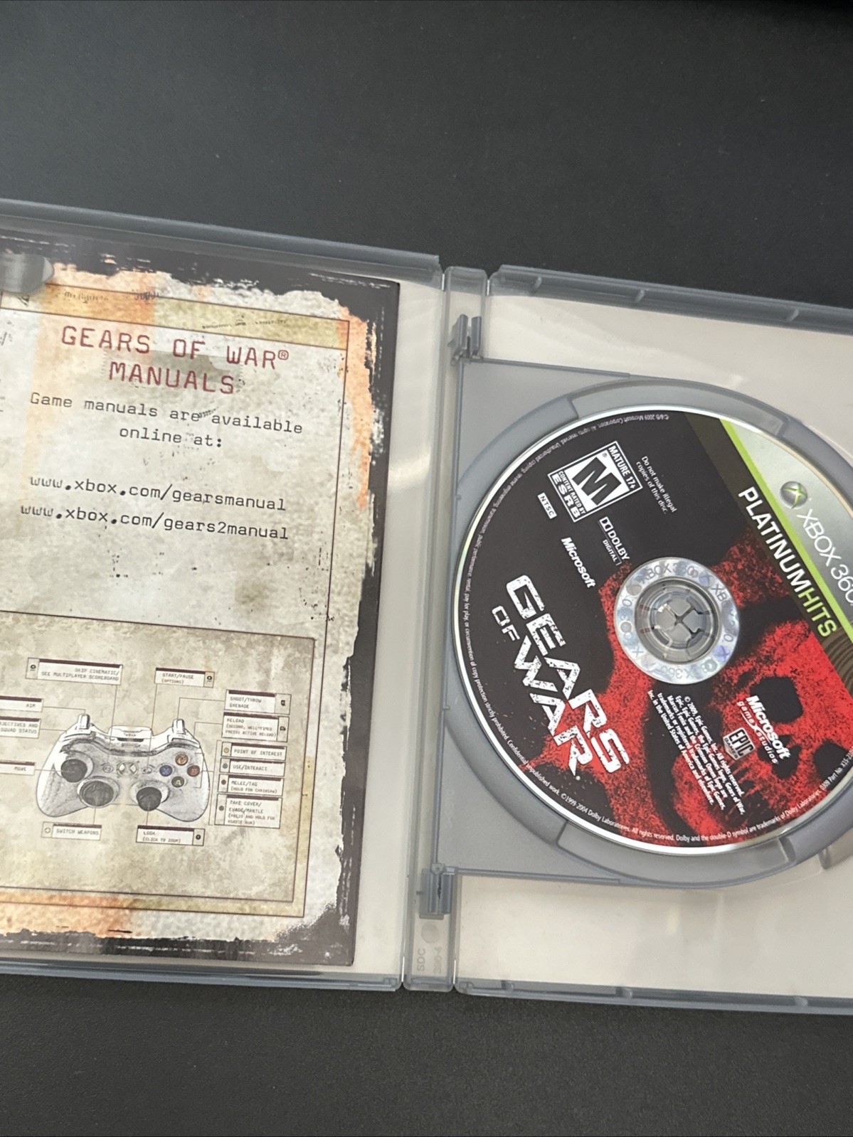 Gears of War Triple Pack (Xbox 360, 2011) 2 Disc Tested Authentic CIB English