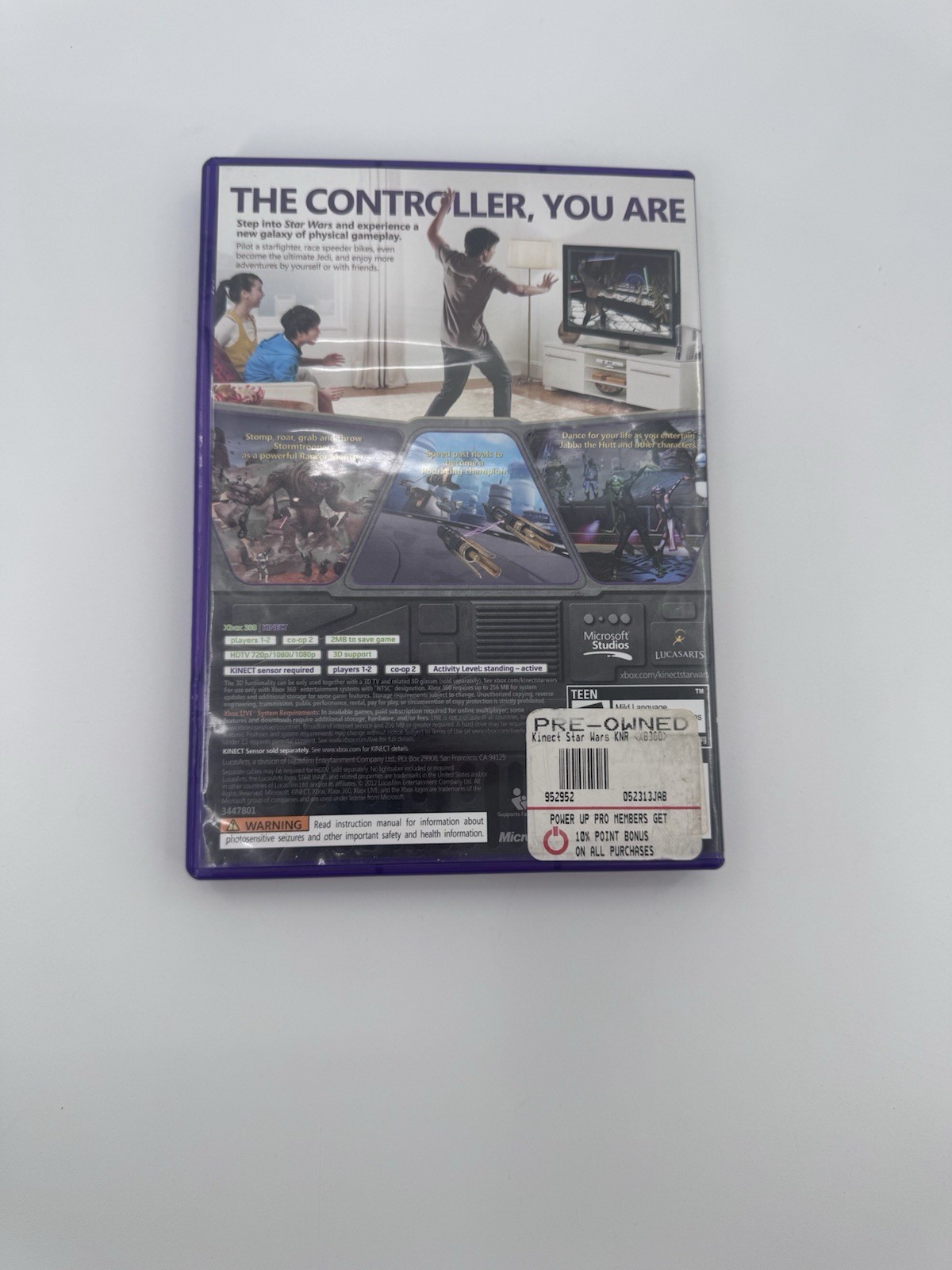 Kinect Star Wars – Microsoft Xbox 360 Kinect Required Tested Fast Shipping