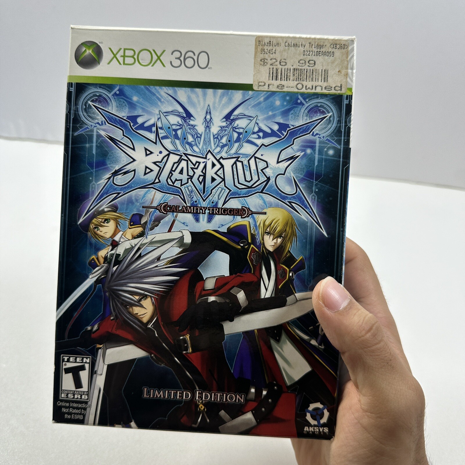 BlazBlue Calamity Trigger Limited Edition Microsoft Xbox 360 Video Game Complete