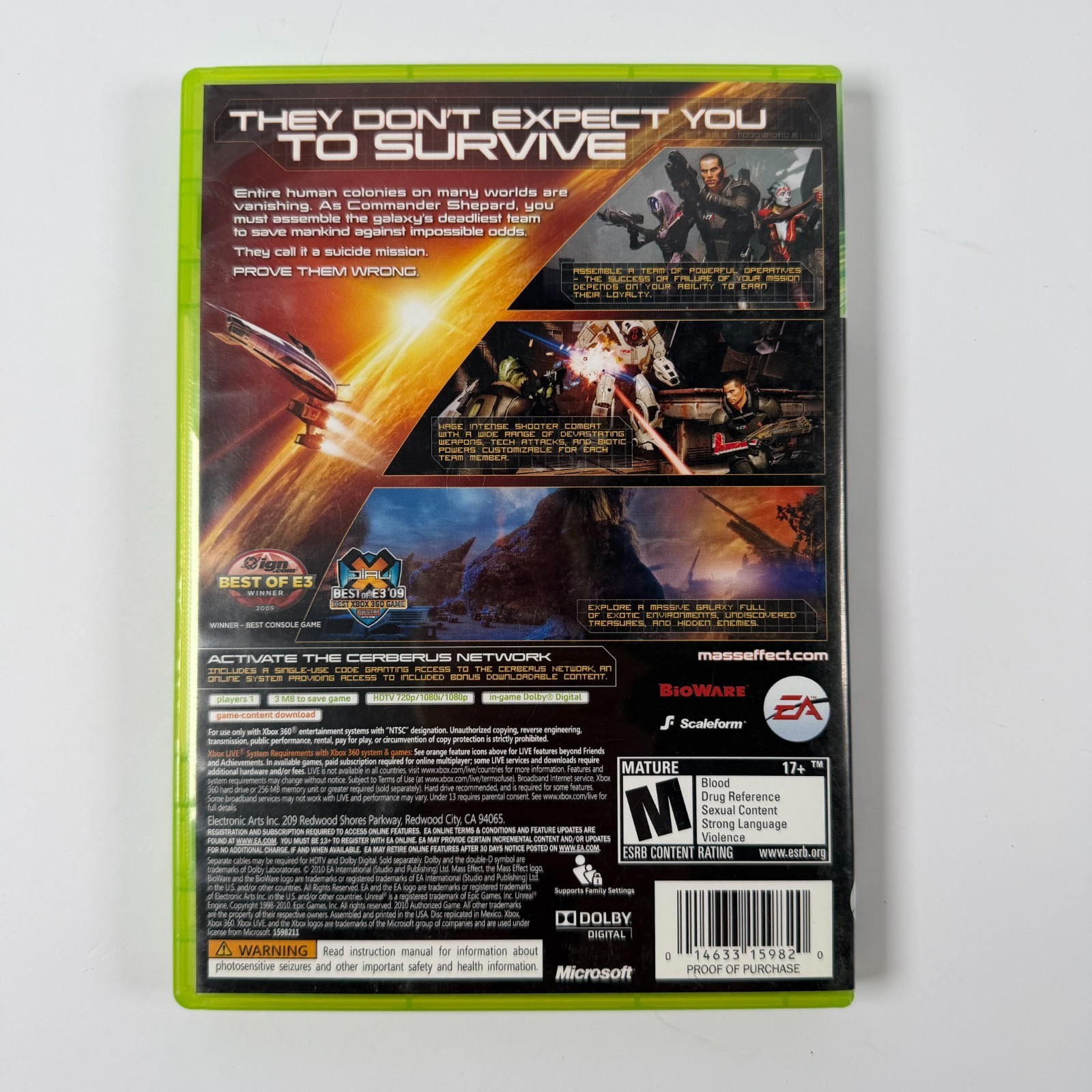 Mass Effect 2 (Xbox 360) VG CIB Tested Authentic