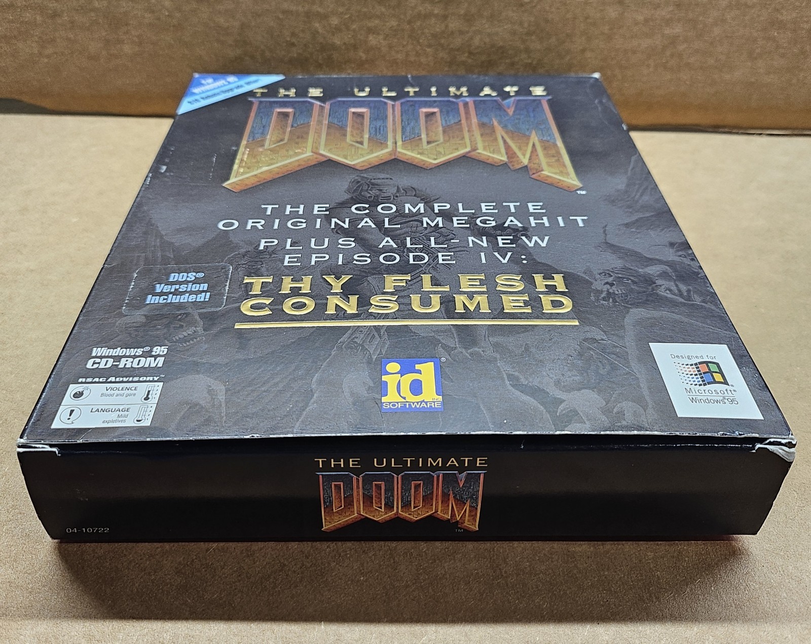 Ultimate Doom PC Game Windows 95 CD-ROM NO Poster VG+