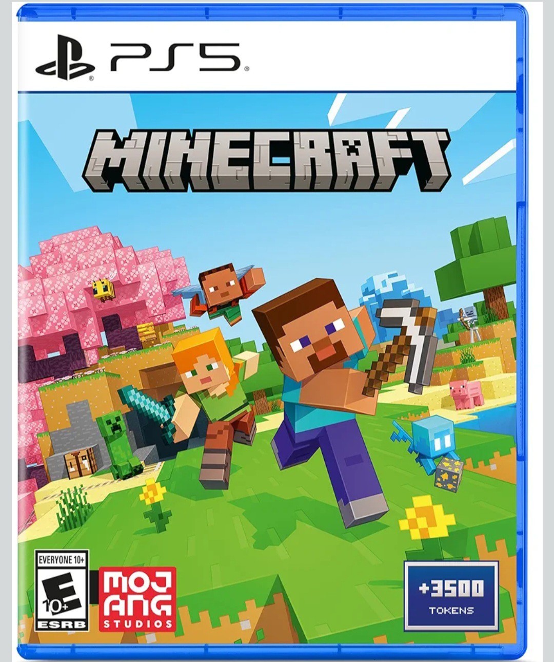 Minecraft PS5 Mojang Studios Physical Game +3500 Tokens Fantasy Simulation E10+
