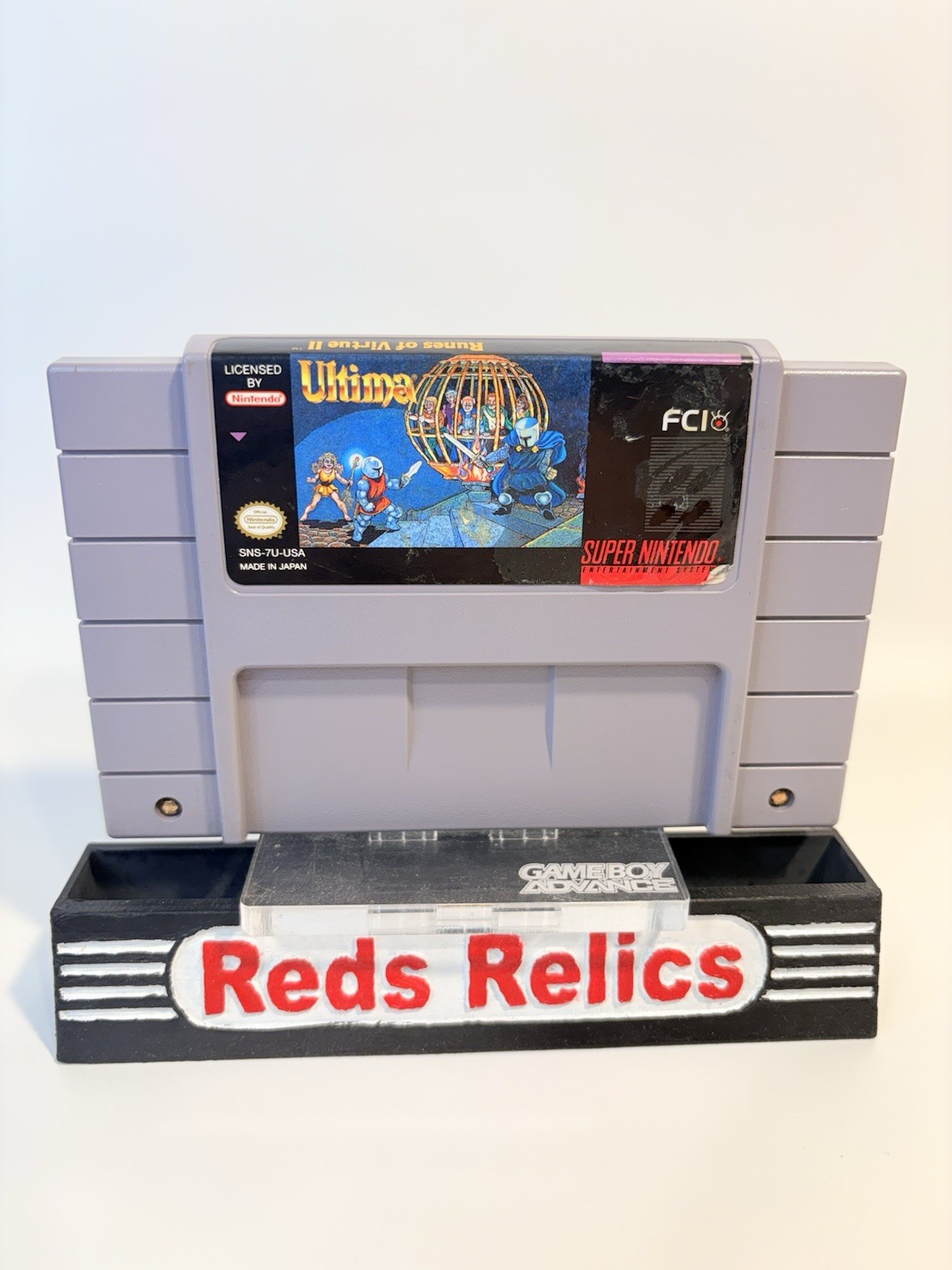 Ultima Runes of Virtue II 2 (Super Nintendo SNES) Cleaned – Tested – Authentic
