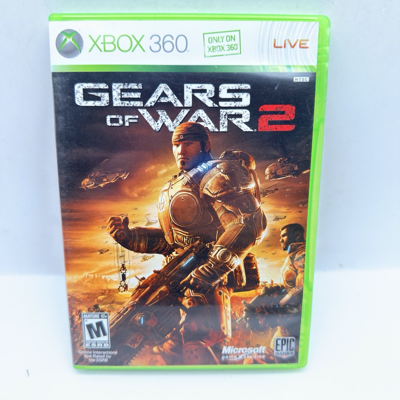 Xbox 360 Gears Of War 2 Battlefield BC2 Mass Effect 2 COD MW2 Lot Of 4 Games