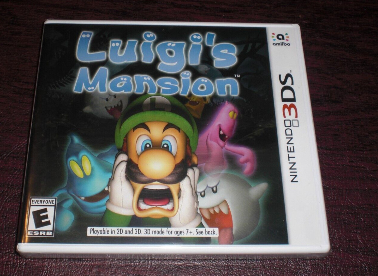 BRAND NEW Luigi”s Mansion 3DS Factory Sealed NTSC US Version Nintendo 3DS MINT