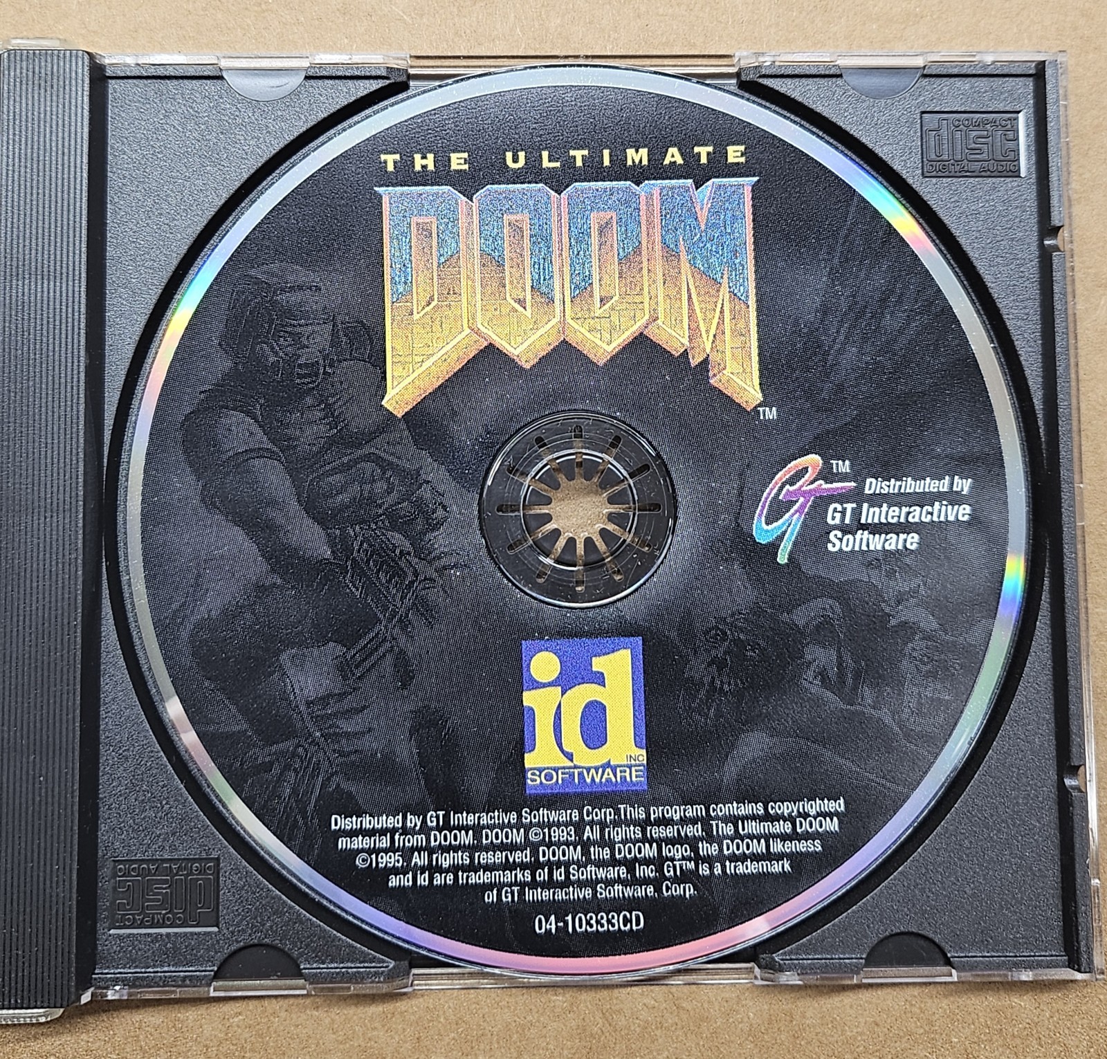 Ultimate Doom PC Game Windows 95 CD-ROM NO Poster VG+
