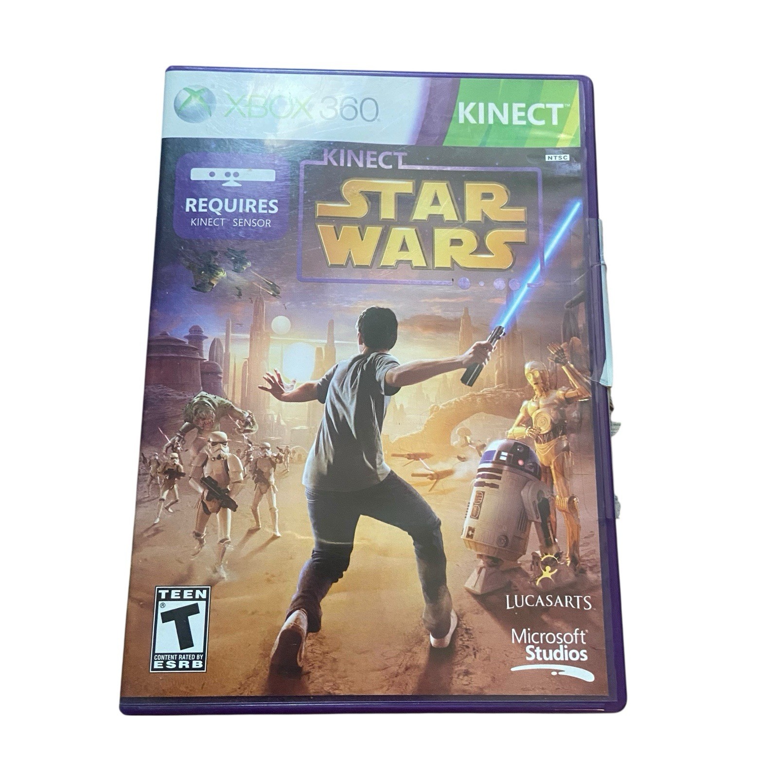 Kinect Compatible Star Wars Microsoft Xbox 360 Video Game Rated T Excellent CIB