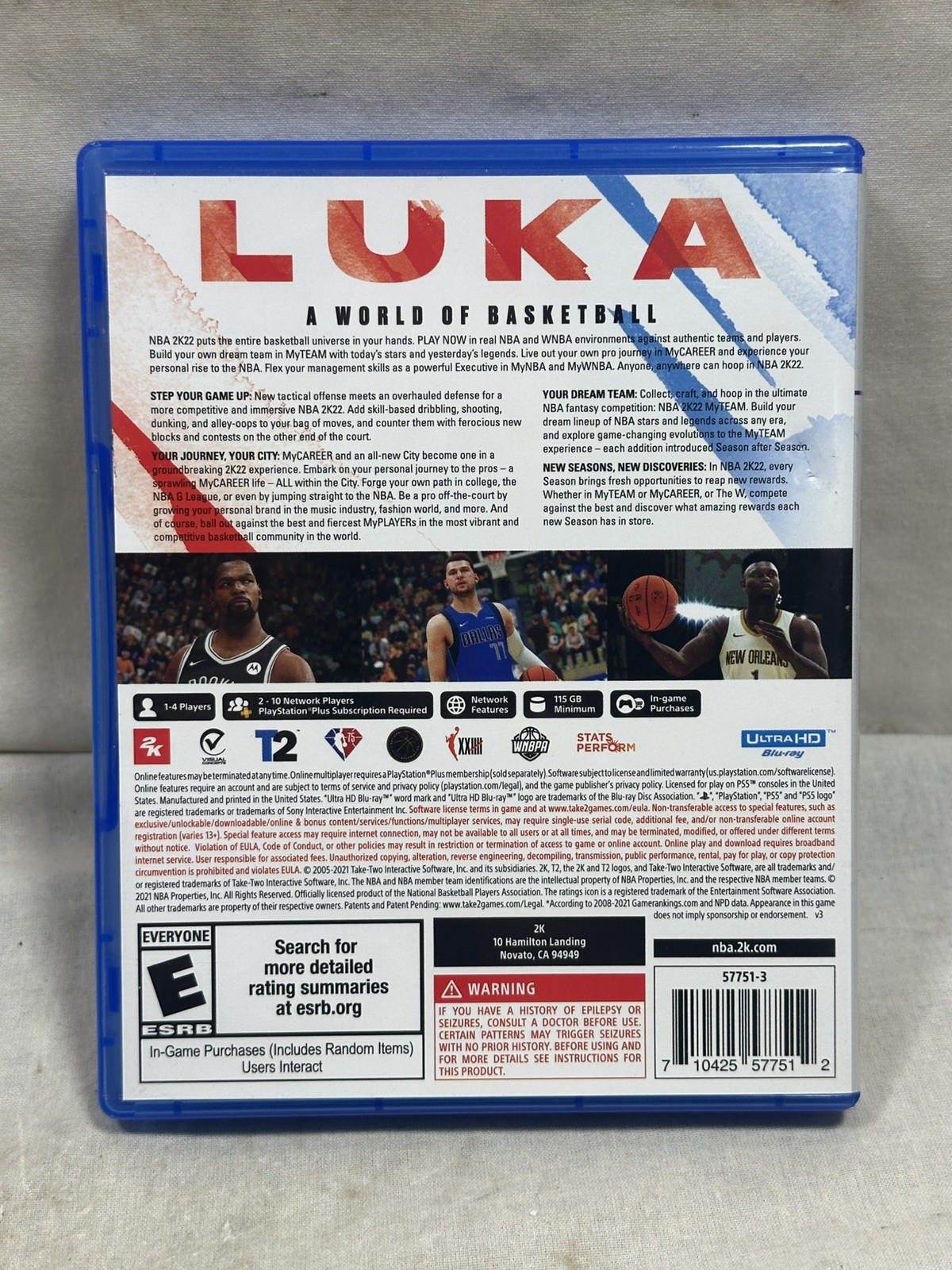 NBA 2K22 – (Sony PlayStation 5, 2021)