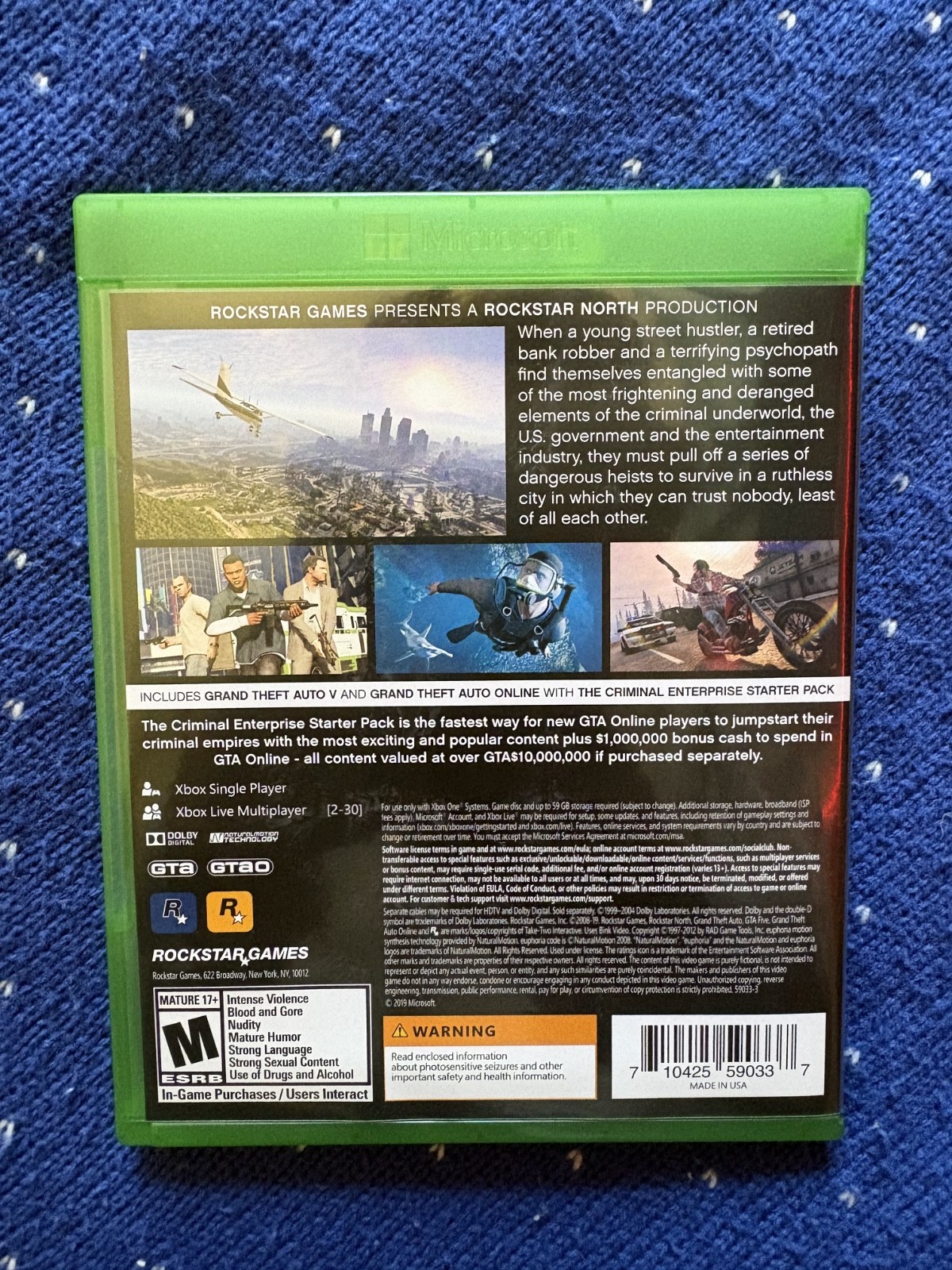 Grand Theft Auto V Premium Edition GTA 5 – Xbox One – Brand New – Unused Disk