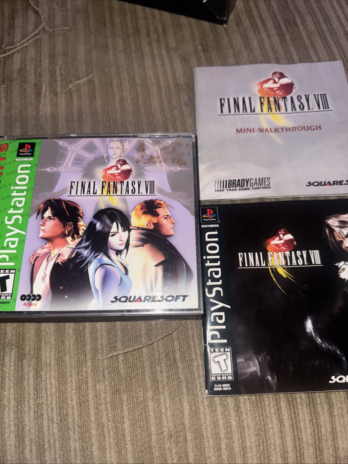 Squaresoft Final Fantasy VIII PS1 Role Playing Manual Included T NTSC-U/C