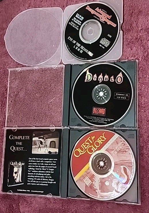 PC RPG Games Lot Diablo WoW Elder Scrolls KOTOR Icewind Arcanum Software Bundle