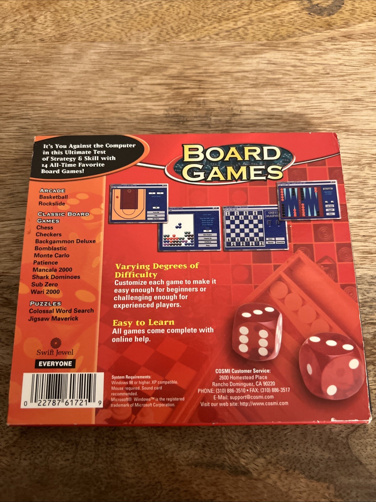 Board Games Video Game Pc Cd-ROM E-Everyone
