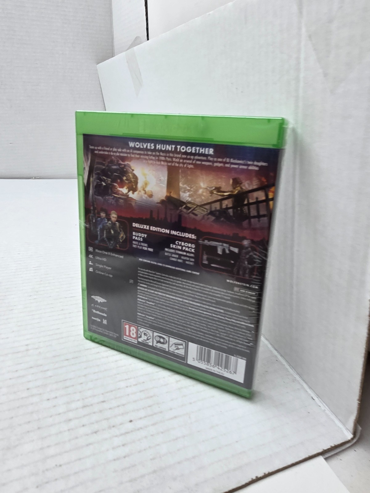 WOLFENSTEIN YoungBlood DELUXE Game for XBOX ONE EU REGION FREE NEVER USED NEW#i5