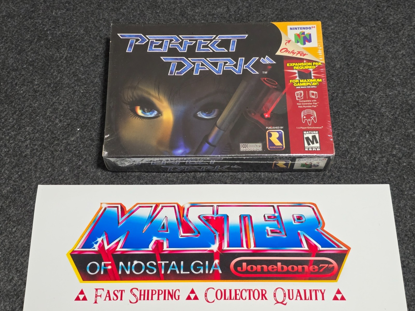 N64 Nintendo 64 PERFECT DARK New NEAR MINT Factory Sealed VGA Wata PSA Rareware