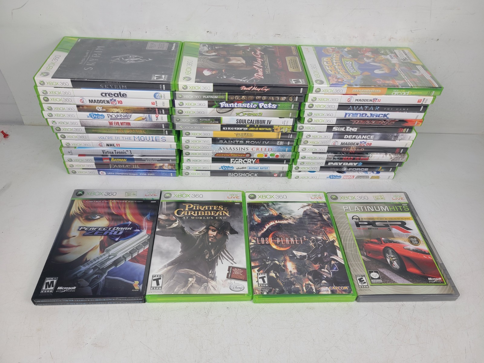 MASSIVE Xbox 360 Complete Video Game Mixed Lot Of 43