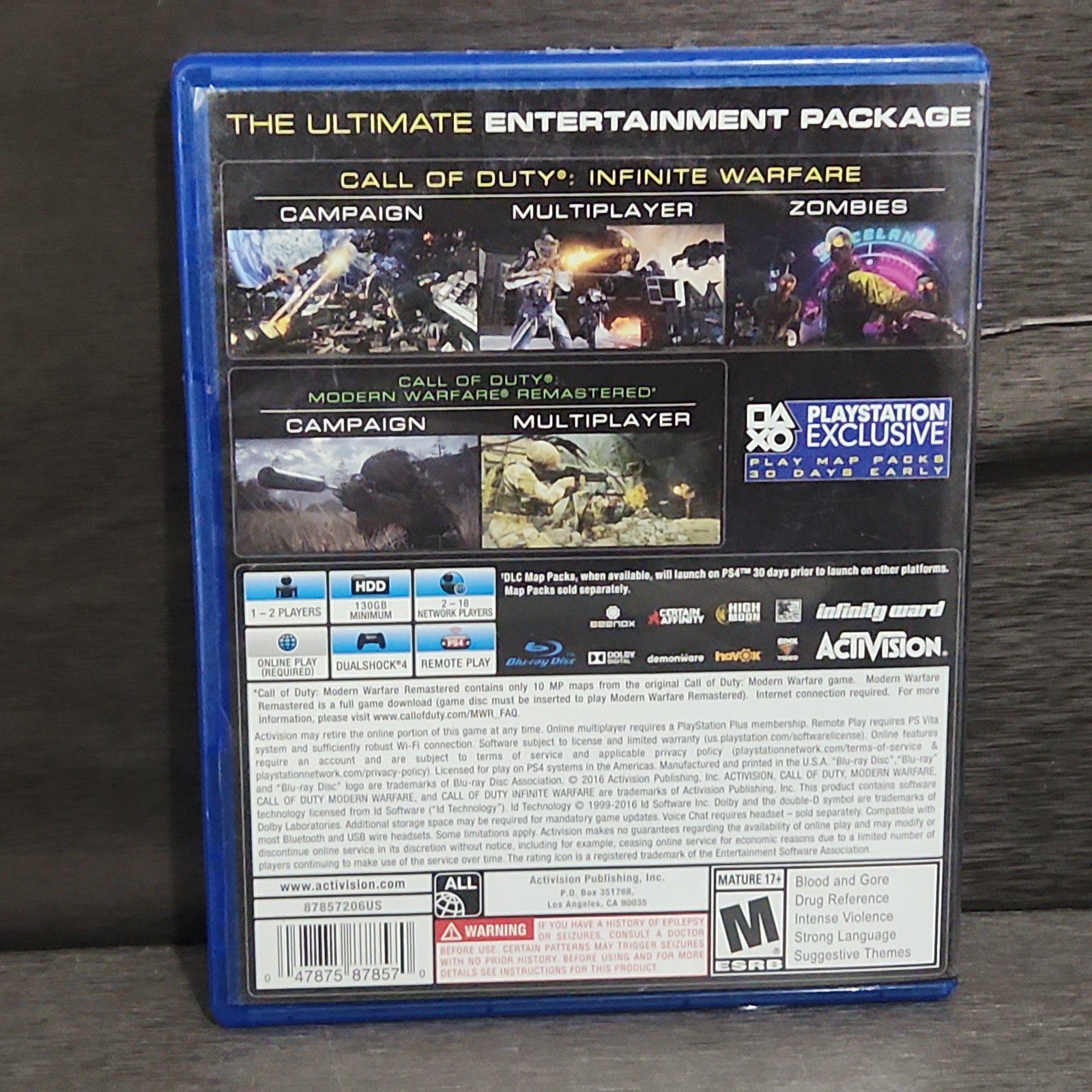 Call of Duty Infinite Warfare Legacy PlayStation 4 PS4 Game