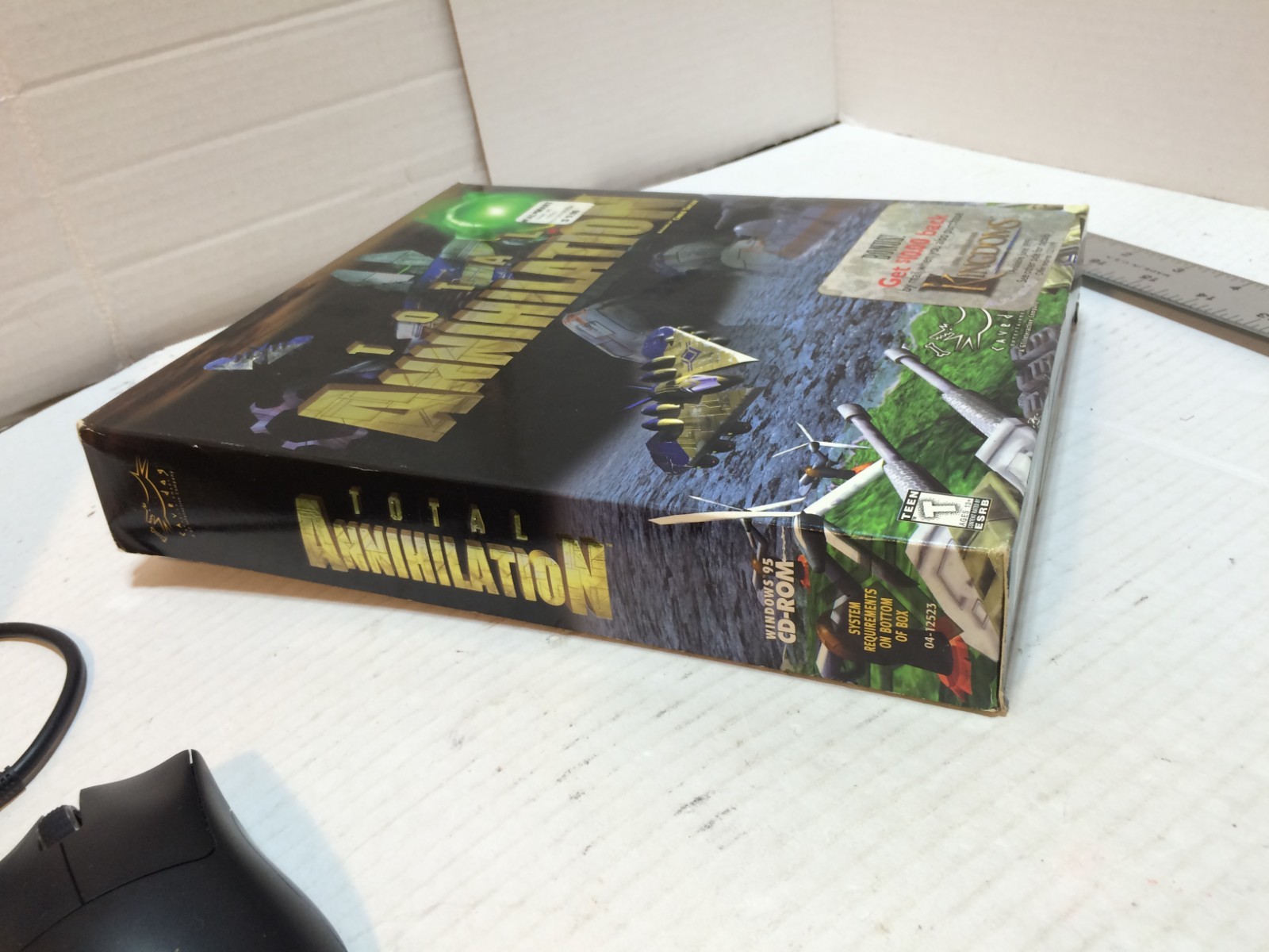 1997 Total Annihilation Big Box PC Computer Game Cavedog Windows 95