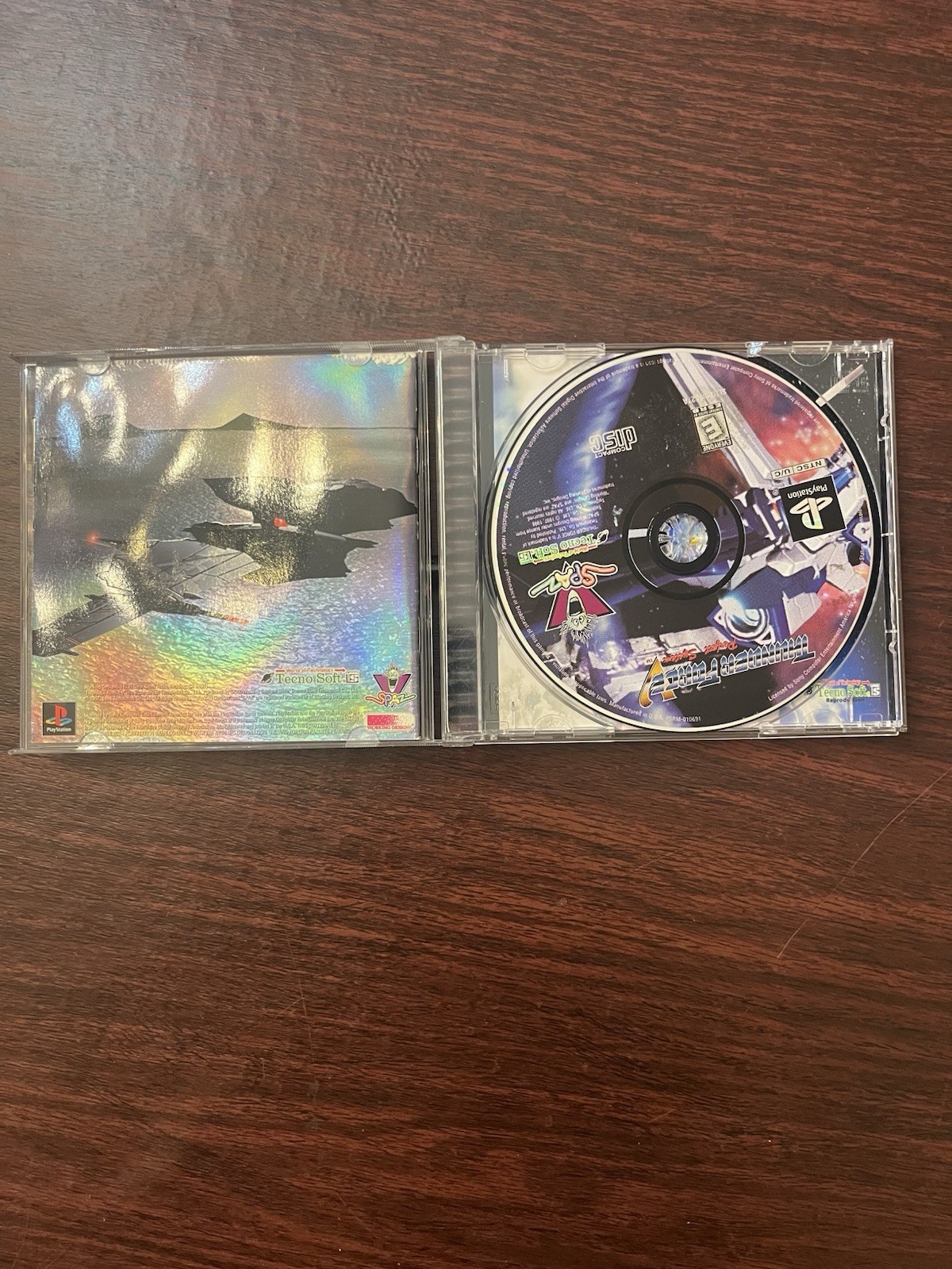 Thunder Force V: Perfect System PlayStation 1- Reprint Art Working Fast Ship