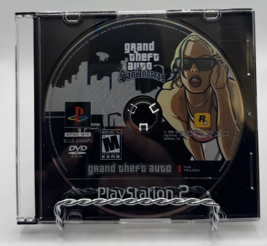 PS2 Grand Theft Auto: San Andreas (Sony PlayStation 2, 2004) Disc Only