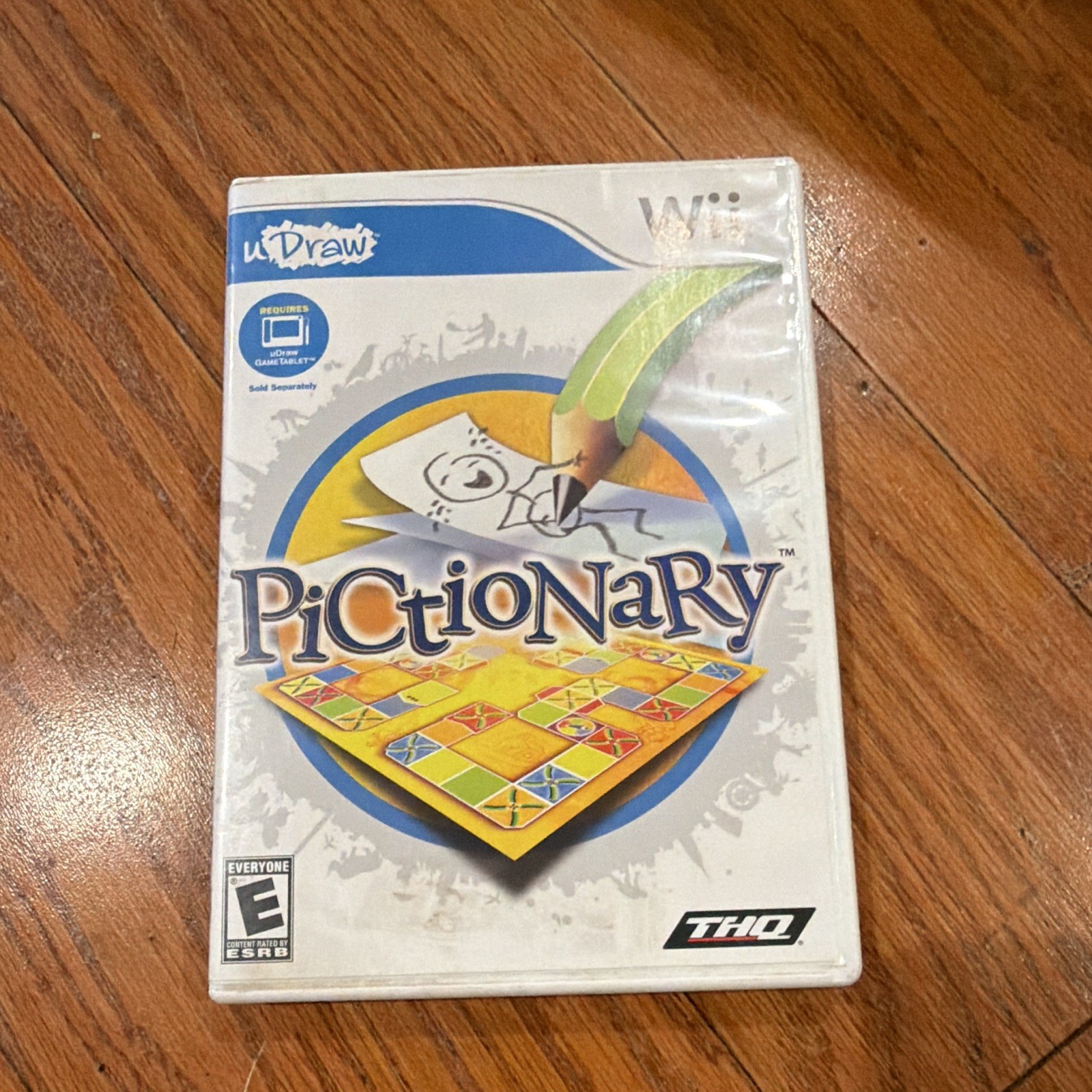 THQ Pictionary (Nintendo Wii) w/ Manual Board Game Family/Kids E-Everyone 2010