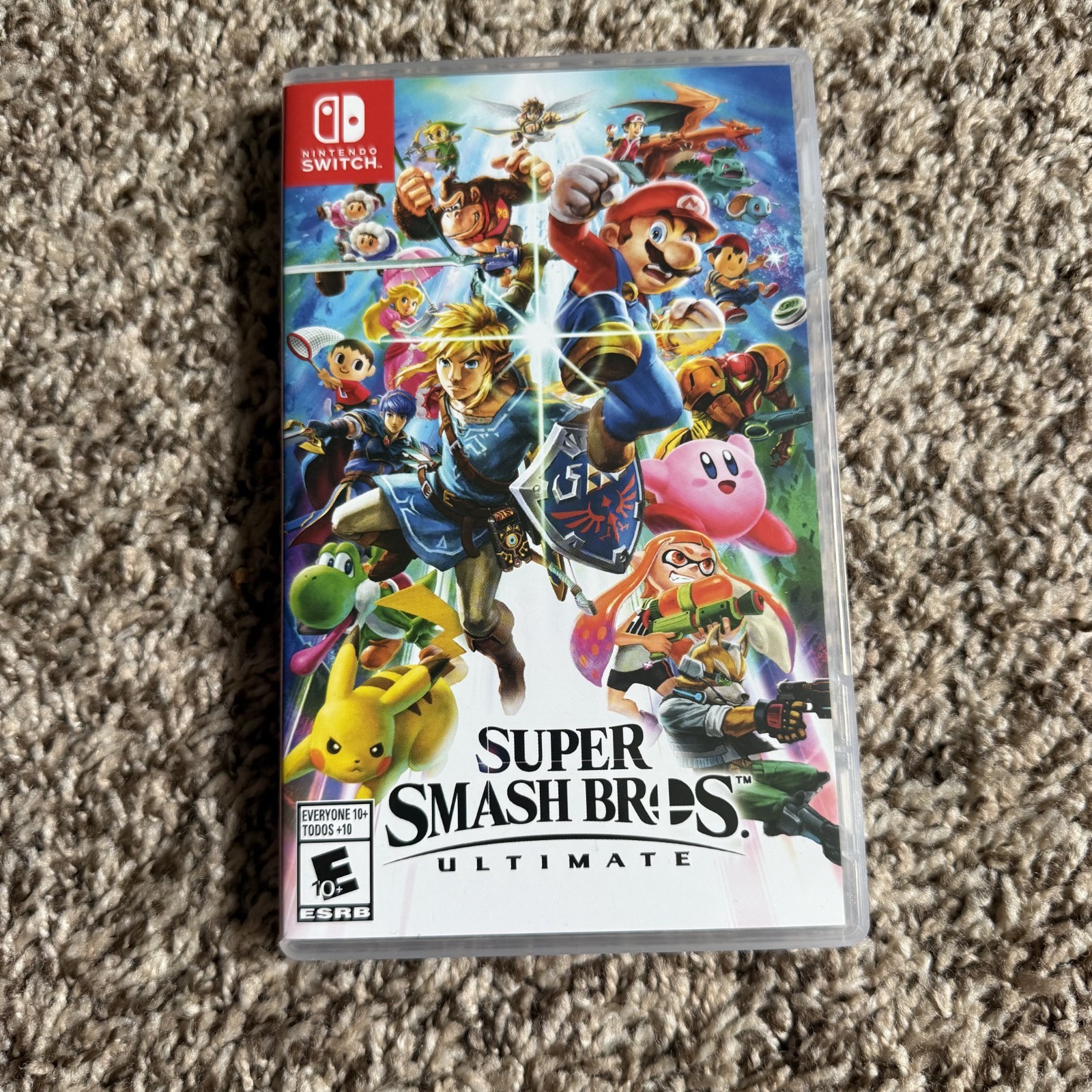 Super Smash Bros Ultimate – Nintendo Switch, Cartridge + Case + Collector’s Coin