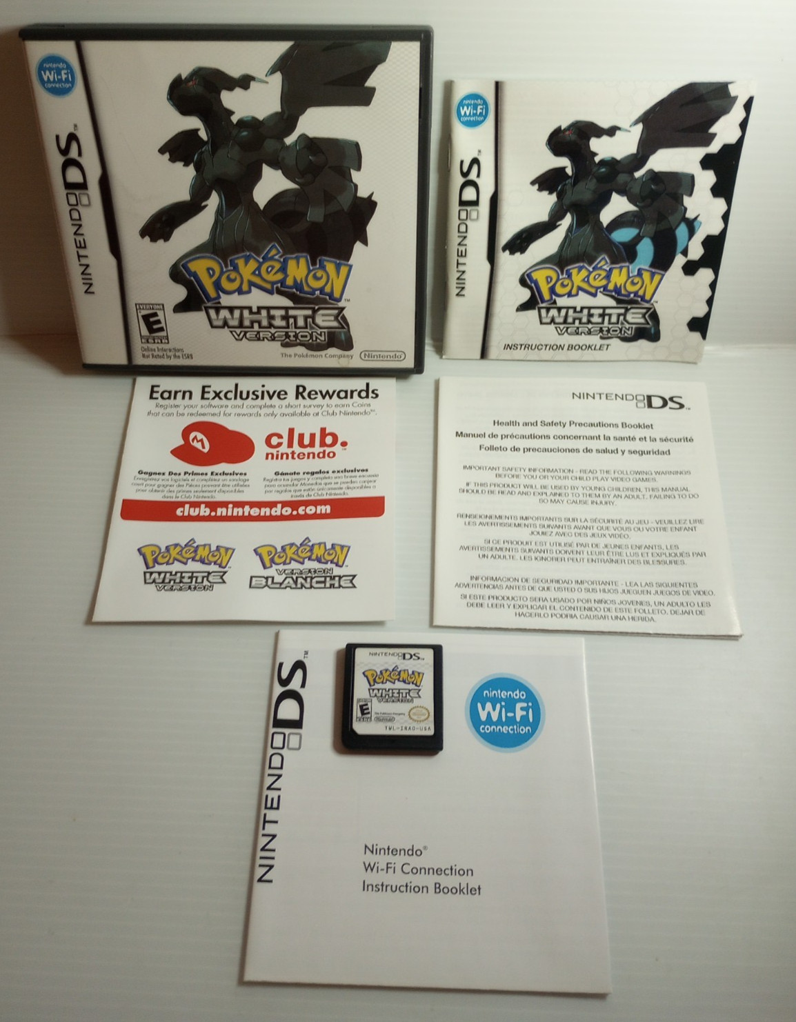 Pokémon White (Nintendo DS, 2011) Video Game CIB w/ Manual Authentic Good