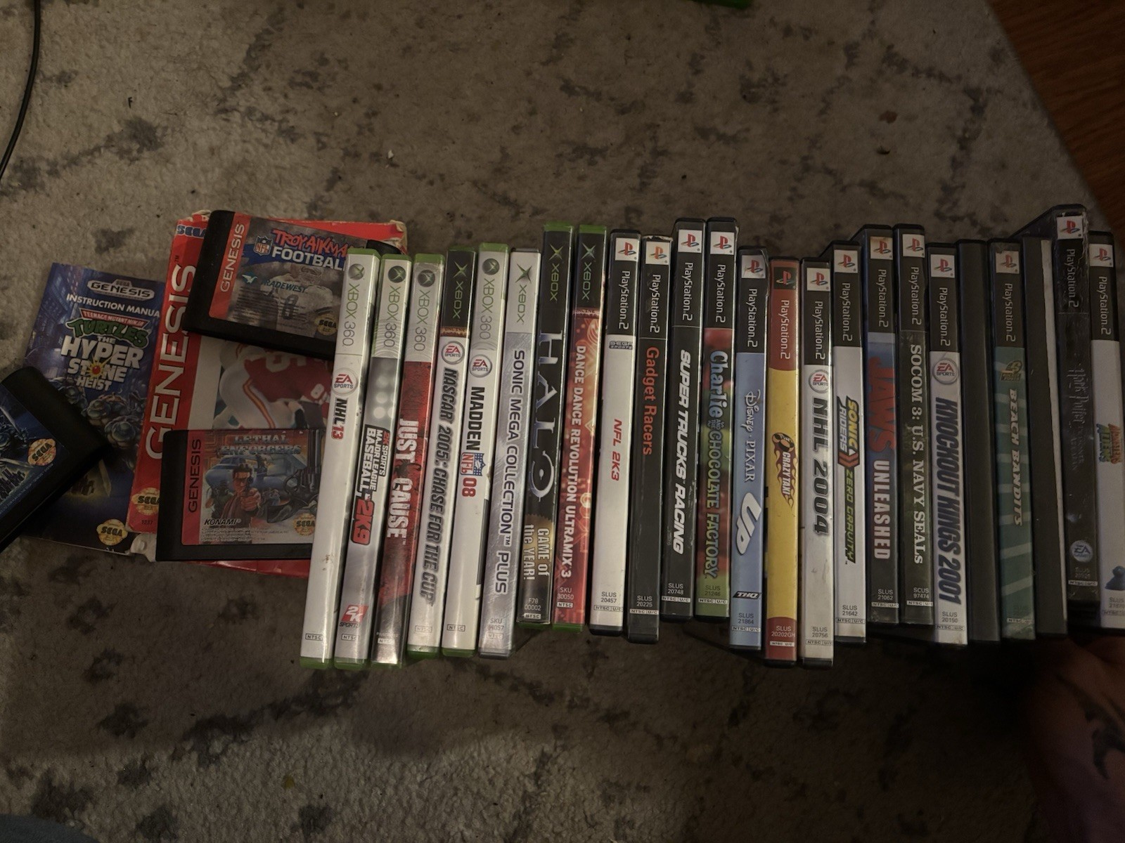 Mixed Lot of Games Ps2 Sega Xbox Xbox 360 Xbox One Used