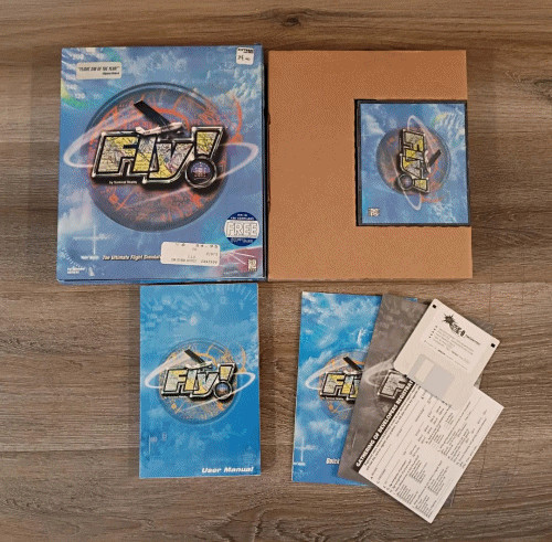 Fly! Flight Simulator PC CD-Rom Big Box COMPLETE Vintage 1999
