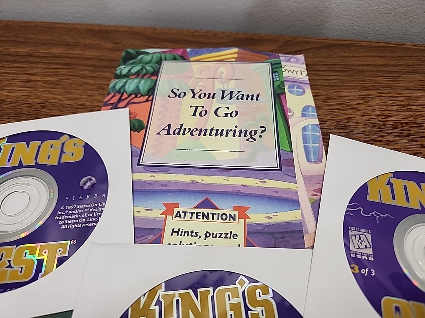 King’s Quest Collection Series PC Game w/ Insert 1997 Sierra, No Box ~Acceptable
