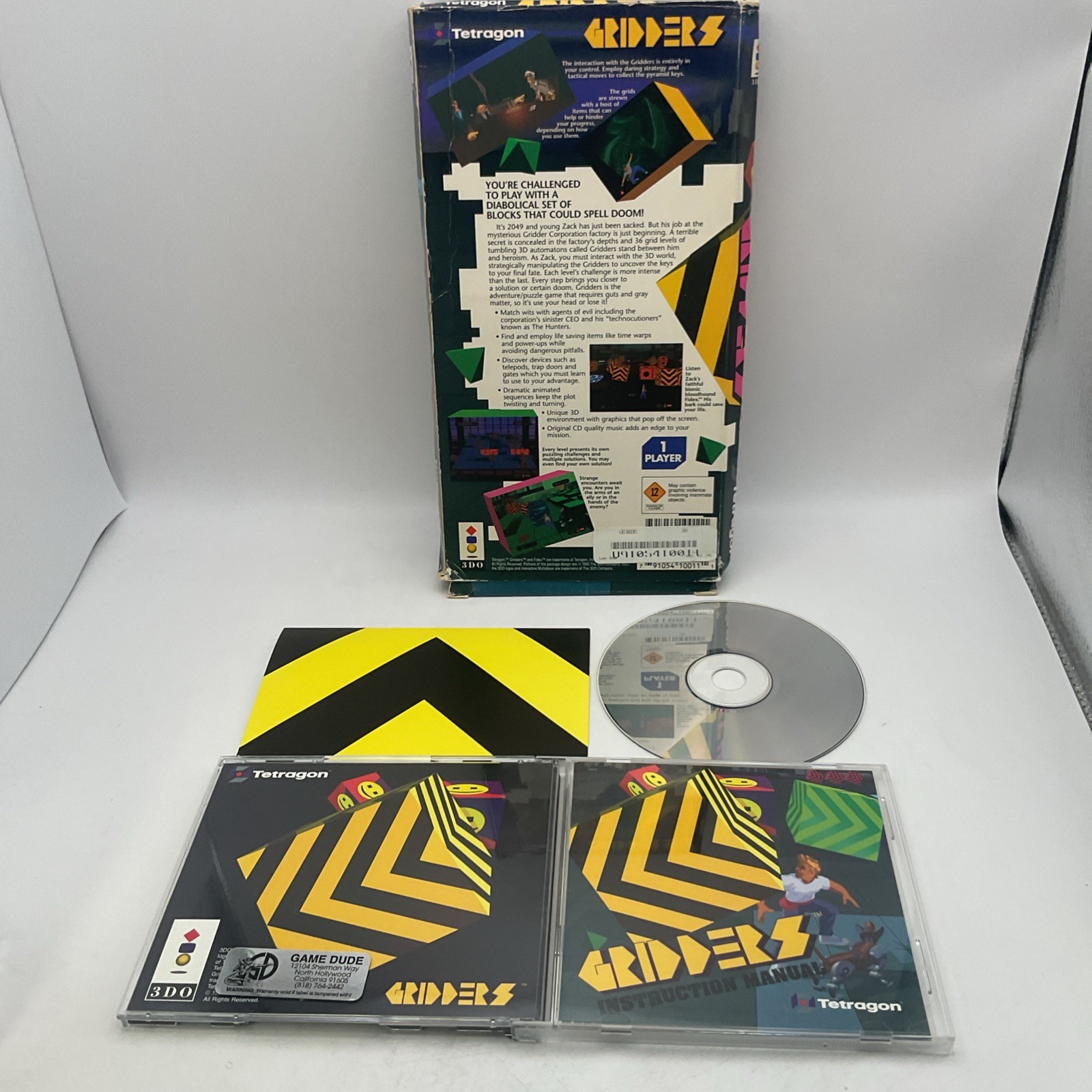 GRIDDERS Panasonic 3DO Complete – Original Adult Owner Tested – NICE!