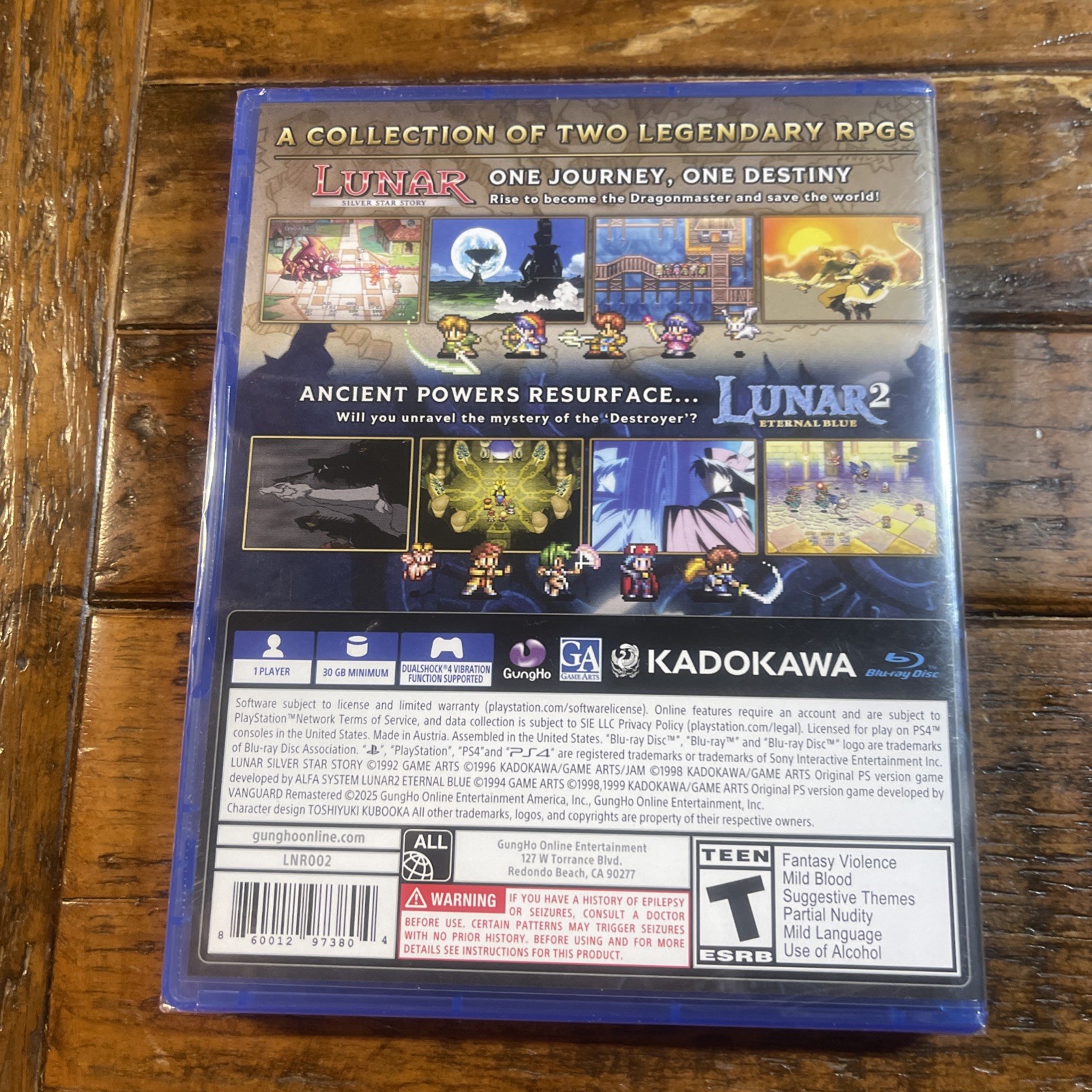 Lunar Remastered Collection – Playstation 4 – Brand New