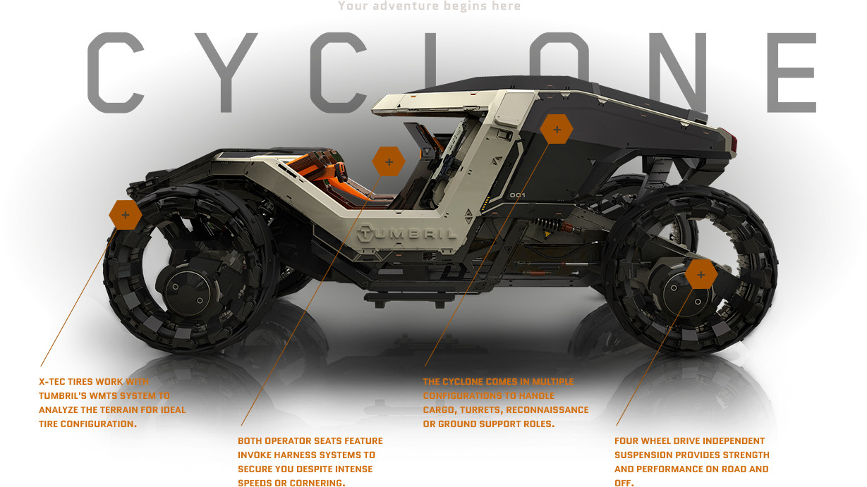 Star Citizen Tumbril Cyclone LTI Lifetime Insurance (Original Concept) CCU Token