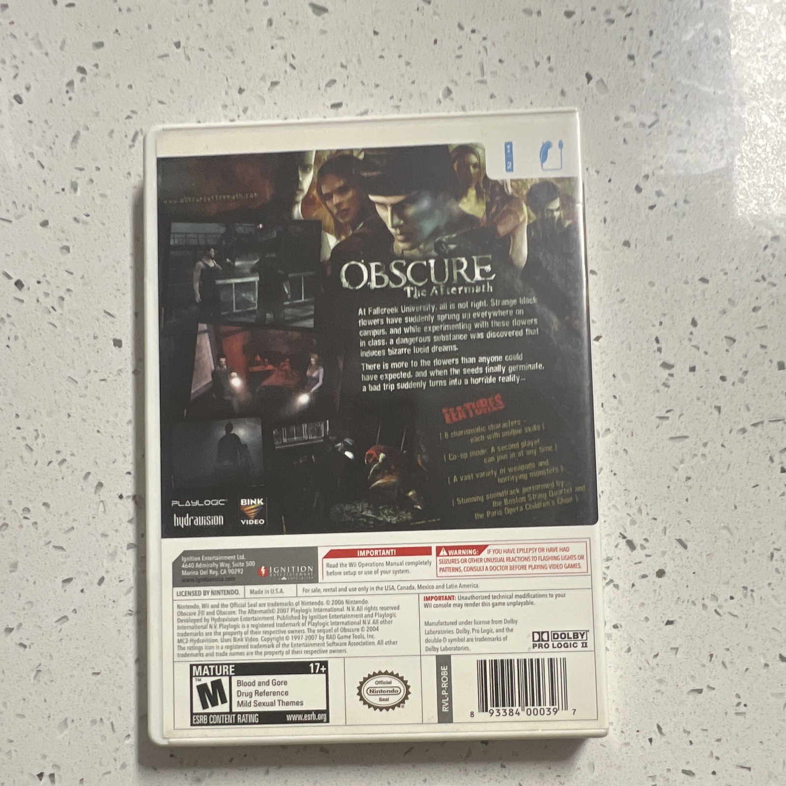 Ignition Obscure: The Aftermath Nintendo Wii